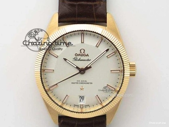 0203 Chic Planet Ocean Master Chrono 45mm SS OM 1:1 Best Edition Blue Dial On Blue Rubber Strap A 8172